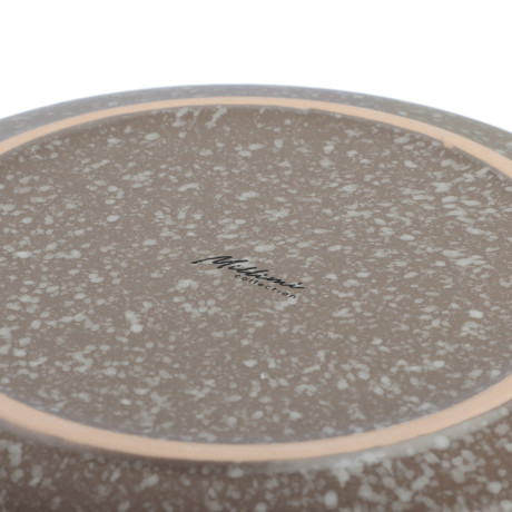 MILLIMI Тарелка десертная 20х2см, керамика, серый