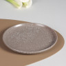 MILLIMI Тарелка десертная 20х2см, керамика, серый