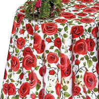 Клеенка 140*20 ДЕКОРАМА 138А (розы алые) ТУРЦИЯ