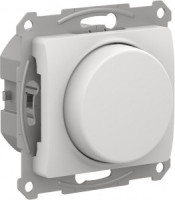 Systeme Electric GLOSSA диммер поворотно-нажим СУ 1 кл. бел. 250В (LED, RC 400Вт) GSL000123