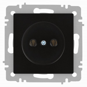 ЭРА Intro Accent мех. роз. СУ 1 мест. 16А 250В, антрацит 6-201-05