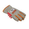 GALANTE Перчатки детские флисовые с декором, р.14, 100% полиэстер, разноцветные, ОЗ25-33