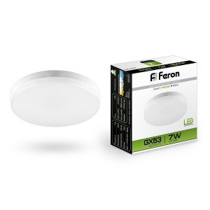 Feron GX53 7W(540lm) 4000K 4K 24x75 матовая LB-451 25828