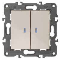 ЭРА 14 Elegance мех. выкл. СУ 2 кл. (инд.) 10А,250В, сл.кость 14-1105-02 3486