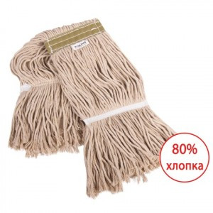 Насадка МОП "Кентукки" д/швабры, хлопок/полиэстер, длина ворса 38 см, вес 400 г, Лайма 601512