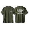 Футболка хакки, премиум "RUSSIAN LIVES MATTER", размер L, материал: х/б + лайкра, шт