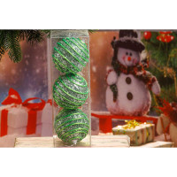 Шар А0-30704МЕ8 3шт 8см "Вихрь"зеленая пастель(96)