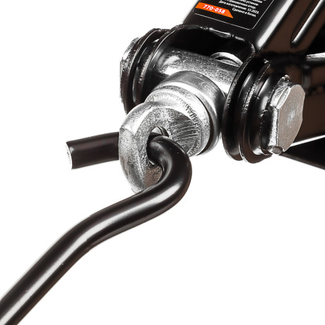 ЕРМАК Домкрат механический ромбический 2т, высота подъема 110-395мм, резиновая площадка