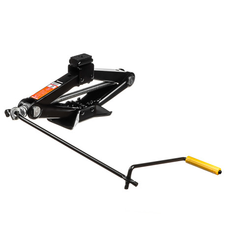 ЕРМАК Домкрат механический ромбический 2т, высота подъема 110-395мм, резиновая площадка