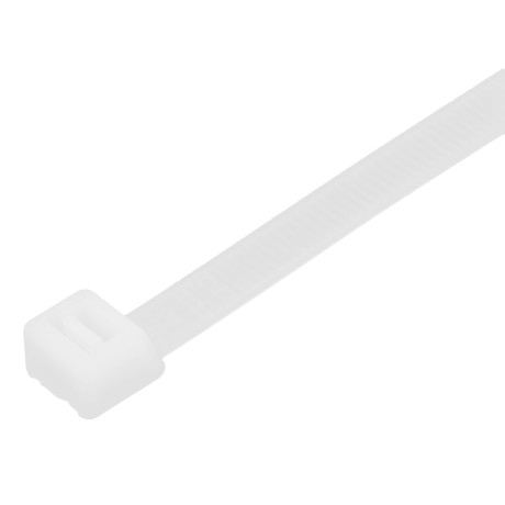 Хомуты, 250 х 8 мм, пластиковые, белые, 100 шт Сибртех