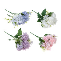 LADECOR Букет искусственных цветов, 30 см, пластик, ткань, 4 цвета