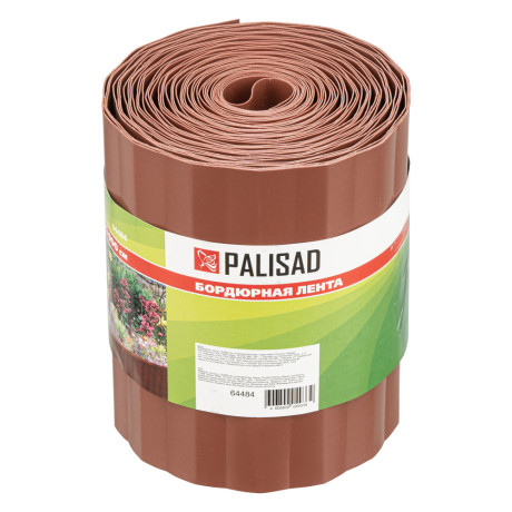 Бордюрная лента, 15 х 900 см, полипропиленовая, коричневая, Palisad