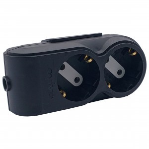 OVIVO Колодка 2гн. (земля), суппорт, черный 700-080000-112