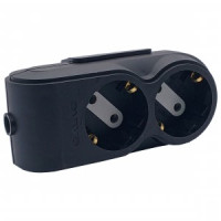 OVIVO Колодка 2гн. (земля), суппорт, черный 700-080000-112