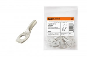 TDM Наконечник медный луженый ТМЛ 2.5-6-2.6   S=2.5мм2 dст.=6мм dхв.=2.6мм (100!) SQ0533-0016