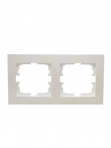 Lezard VESNA рамка СУ 2 мест. (горизонт) перламутр 742-3000-147