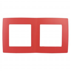 ЭРА 12 рамка СУ 2 мест., красный, 12-5002-23 5327