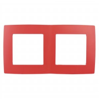 ЭРА 12 рамка СУ 2 мест., красный, 12-5002-23 5327