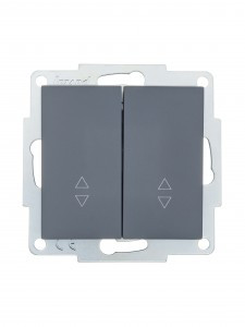 Lezard VESNA мех. выкл. СУ 2 кл. 10А (проходн.) графит (корп. ABS)  742-3488-106