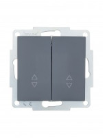 Lezard VESNA мех. выкл. СУ 2 кл. 10А (проходн.) графит (корп. ABS)  742-3488-106