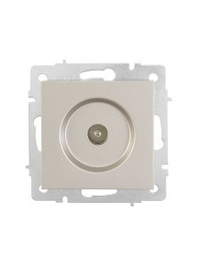 Lezard VESNA мех. роз. TV СУ 1 мест. титан (RG6 оконеч) (корп. ABS) 742-3788-130