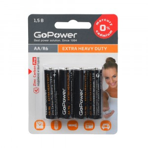 Э/п GoPower R6 BL4 Heavy Duty 1.5V (4/48/576)