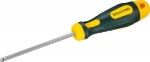 Отвертка KRAFTOOL "EXPERT", Cr-Mo-V сталь, 2к противоск. рукоят., HEX, №5x100м zu250075-5-100