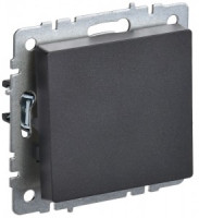 IEK BRITE мех. выкл. СУ 1 кл. кнопка 10А ВС10-1-4-БрЧ черный BR-V14-0-10-K02