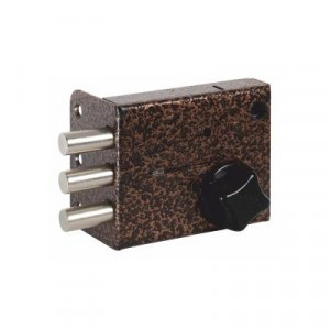 Сенат Замок накладной ЗНС-10-5 3кл 3-ригеля 531 ключ однобородочный (буратино)(10)