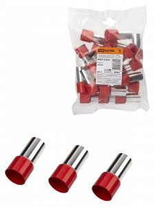 TDM Наконечник-гильза Е120-27 120мм2 с изолированным фланцем (цена за уп 20шт) SQ0512-0031