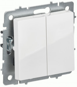 IEK BRITE выкл. (перекрестный) СУ 2 кл. 10А белый ВС10-2-3-БрБ BR-V23-0-10-K01