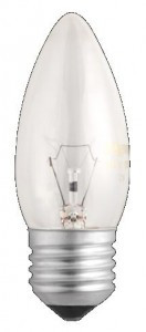 JAZZWAY B35 E27 40W свеча прозрачная .3320546