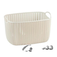 Корзинка Вязание 7л Белый ротанг М2381 (9)