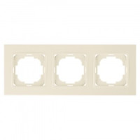 Nilson рамка 3 мест. ALEGRA, кремовый 25120093