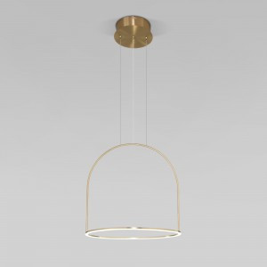 Eurosvet св-к подвес. 22W 2270lm 2K-4K-6K 400х400х1500 мет. латунь пульт ДУ Over 90322/1 a064959