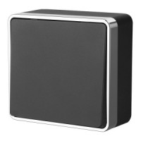 Werkel выкл. ОУ 1 кл. проходной Gallant (черный/хром) a050978 W5012035