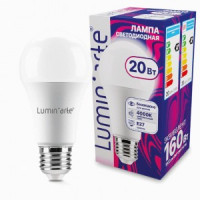 Lumin&#039;arte лампа св/д ЛОН A60 20W E27 (1600lm) 4000К 4K 120x60 LSTD-A60-20W4KE27
