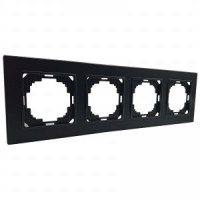 Nilson ALEGRA рамка СУ 4 мест. матовый черный 25380094