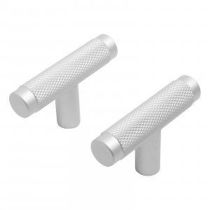 Ручка-кнопка мебельная Knob AP2308 W мат.бел. хром 2шт (цена за пару (25, 250) StahlBuro