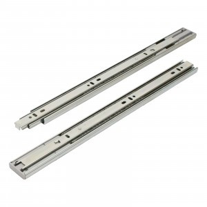 Направляющие шариковые 35-400 хром с доводчиком /16"/ (комплект 2шт, цена за комплект)(20) StahlBuro