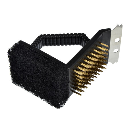 Щетка для чистки мангала 3 в 1 тм GRILLBOOM