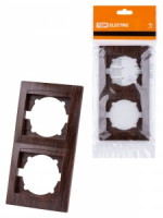 TDM Лама рамка 2 мест. вертикальная венге SQ1815-0433