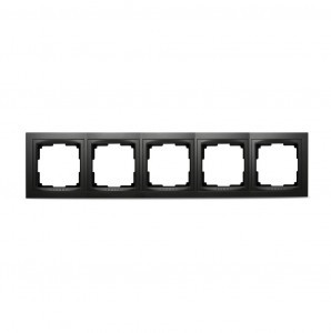 Smartbuy Нептун Рамка 5-местная пластик черная  (SBE-05b-Plastic-FR-5)