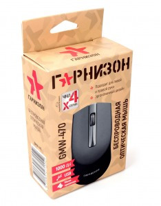 Мышь беспроводная Гарнизон GMW-470, черный, 1000 DPI, soft touch, 3 кн.+ колесо-кнопка, 18833