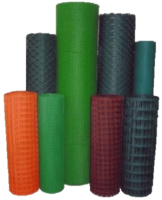 Решётка садовая пластиковая 15х15мм, цвет зелёный/хаки, рулон 1,5м х 20м