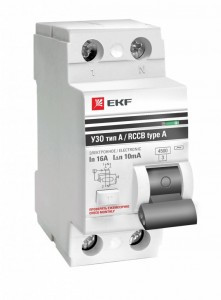 EKF PROxima выкл. дифферинциальный (УЗО) ВД-100 4P 63А 30мА тип A 4,5кА электр. elcb-4-63-30-e-a-pro
