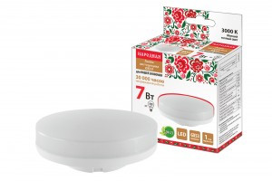 TDM GX53 7W(560lm) 3000K 2K GX53-7Вт-230В-3000К-Э 75x26 Народная (10!) SQ0340-1519