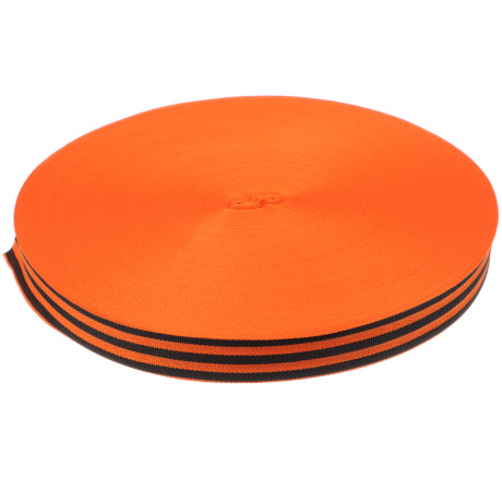 Лента "Георгиевская" жаккард в бобине 2,4см х 100м