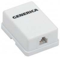 GENERICA Розетка инф. настенная RJ12 кат. 3 UTP 1 порт CS2-3C03U-12-G
