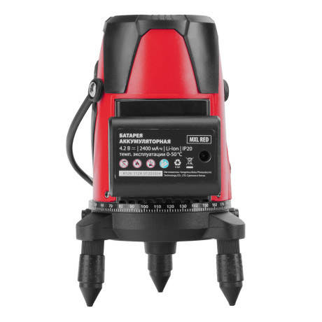 Лазерный уровень MXL RED, 30 м, красный луч, акк. Li 2400 mAh, сумка, резьба 5/8" MTX